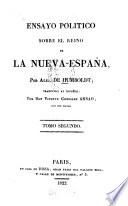 Ensayo politico sobre el reino de la Nueva-España