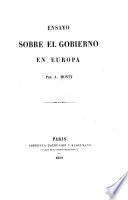 Ensayo sobre el gobierno en Europa