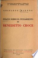 Ensayo sobre el pensamiento de Benedetto Croce