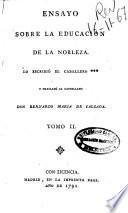 Ensayo sobre la educacion de la nobleza