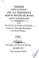 Ensayo sobre la historia de la filosofia