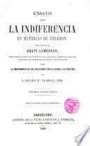 Ensayo sobre la indiferencia en materias de Religión