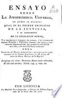 Ensayo sobre la jurisprudencia universal