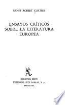 Ensayos críticos sobre la literatura Europa