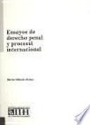 Ensayos de derecho penal y procesal internacional