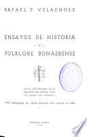 Ensayos de historia y folklore bonaerense