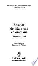 Ensayos de literatura colombiana