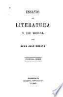 Ensayos de literatura y de moral