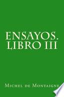 Ensayos. Libro III