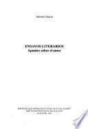 Ensayos literarios