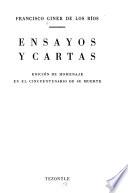 Ensayos y cartas