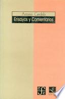 Ensayos y comentarios
