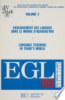 Enseignement des langues dans le monde d'aujourd'hui (3)