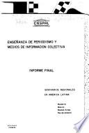 Enseñanza de periodismo y medios de información colectiva