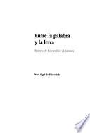 Entre la palabra y la letra