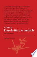 Entre lo fijo y lo mudable