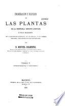 Enumeracion y revision de las plantas de la peninsula hispano-lusitana é islas Baleares