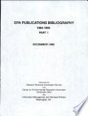 EPA Publications Bibliography