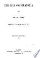 Epistola consolatoria. Fielmente reimpreso