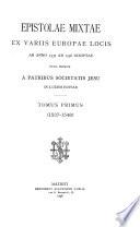 Epistolae mixtae: 1537-1548
