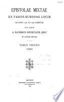 Epistolae mixtae: 1553