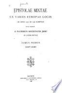 Epistolae mixtae: 1554-1555