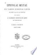 Epistolae mixtae ex variis Europae locis ab anno 1537 ad 1556 scriptae