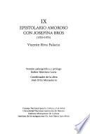 Epistolario amoroso con Josefina Bros, 1853-1855