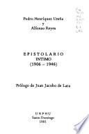 Epistolario íntimo, 1906-1946