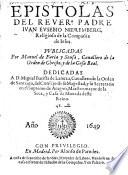 Epístolas del Rdo. Padre publicadas por M.de Faria y Sousa