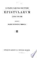 Epistvlarvm libri decem