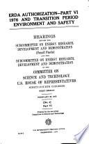 ERDA authorization fiscal year 1977