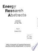 ERDA Energy Research Abstracts