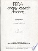 ERDA Research Abstracts