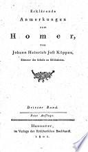 Erklärende Anmerkungen zu Homers Ilias