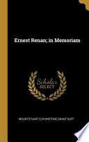 Ernest Renan; In Memoriam