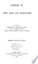Errors in the Use of English