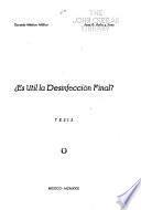 Es util la desinfección final? ...