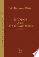 Escolios a un texto implícito