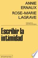 Escribir la intimidad