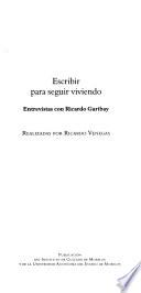 Escribir para seguir viviendo