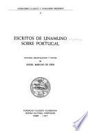 Escritos de Unamuno sobre Portugal