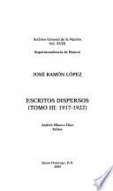 Escritos dispersos: 1917-1922
