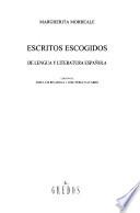 Escritos escogidos de lengua y literatura española