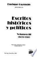Escritos históricos y políticos: 1893-1911
