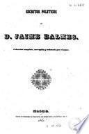 Escritos políticos de Jaime Balmes