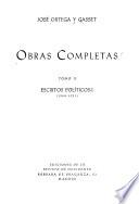 Escritos politicos I, 108-1921