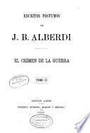 Escritos póstumos de J. B. Alberdi