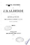 Escritos póstumos de J. B. Alberdi