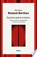 Escritos Sobre el Teatro